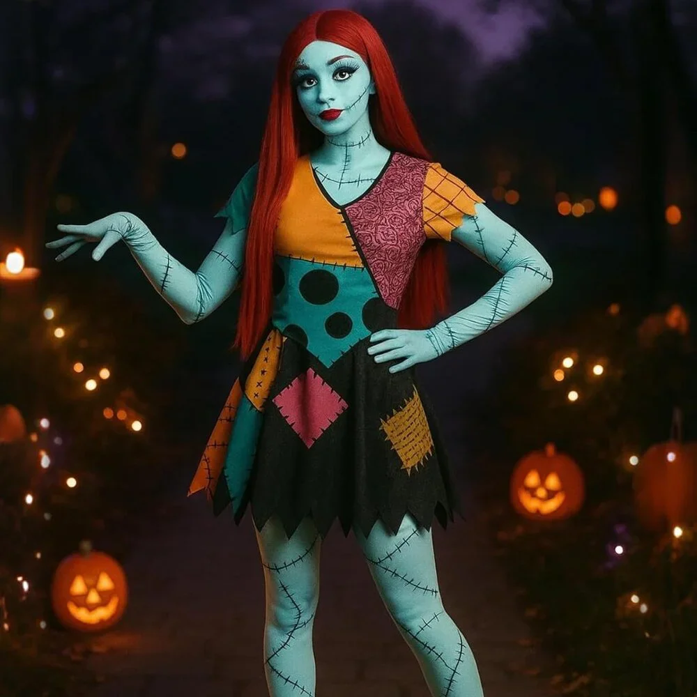 Red Straight Wig Halloween Costume